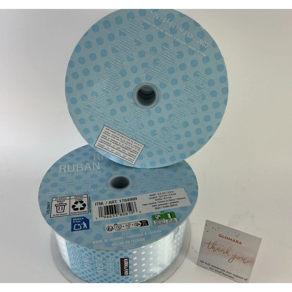 Kirkland Wire-Edged Seamless Ribbon 2.5